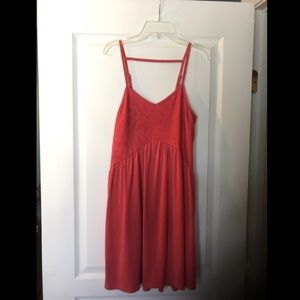 Small coral summer dress